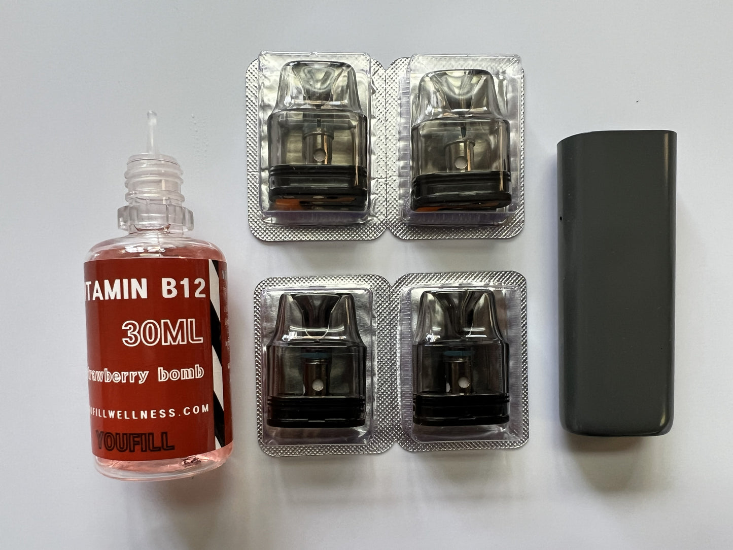 Vitamin B12 Refillable Diffuser Kit, Equivalent to 30 Disposable Diffu Inhale Wellness Diffusers for Aromatherapy Vitamin B12 Refillable Diffuser Kit, Equivalent to 30 Disposable Diffu Inhale Wellness Diffusers for Aromatherapy