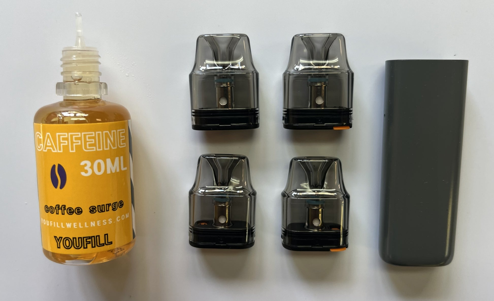 Caffeine Refillable Diffuser Kit, Equivalent to 30 Disposable Diffuser Inhale Wellness Diffusers for Aromatherapy Caffeine Refillable Diffuser Kit, Equivalent to 30 Disposable Diffuser Inhale Wellness Diffusers for Aromatherapy